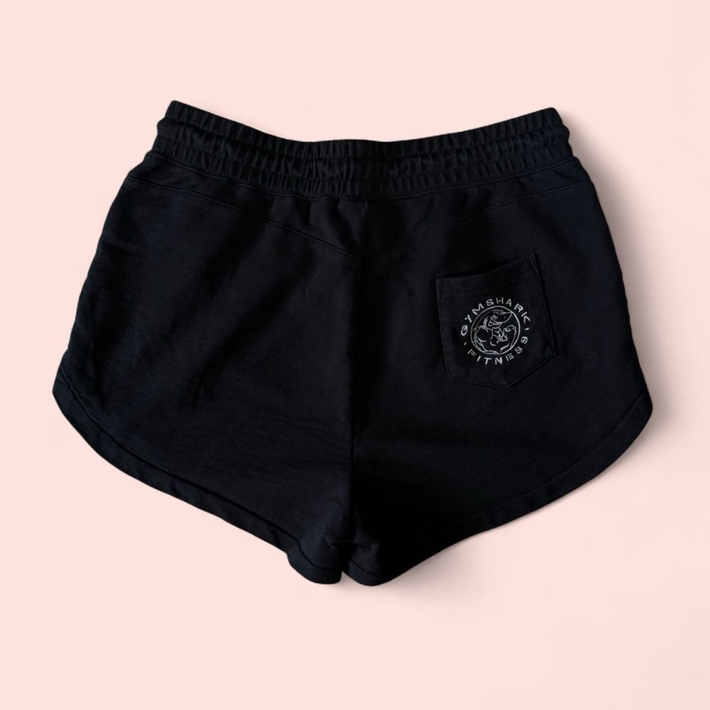 Black Women's Gym Shark Cotton Shorts